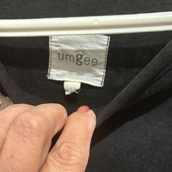 Umgee Black and Pink Patchwork Sweatshirt - Picture 6 of 6